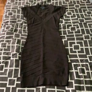 French Connection Dark Brown/Black Bodycon Dress